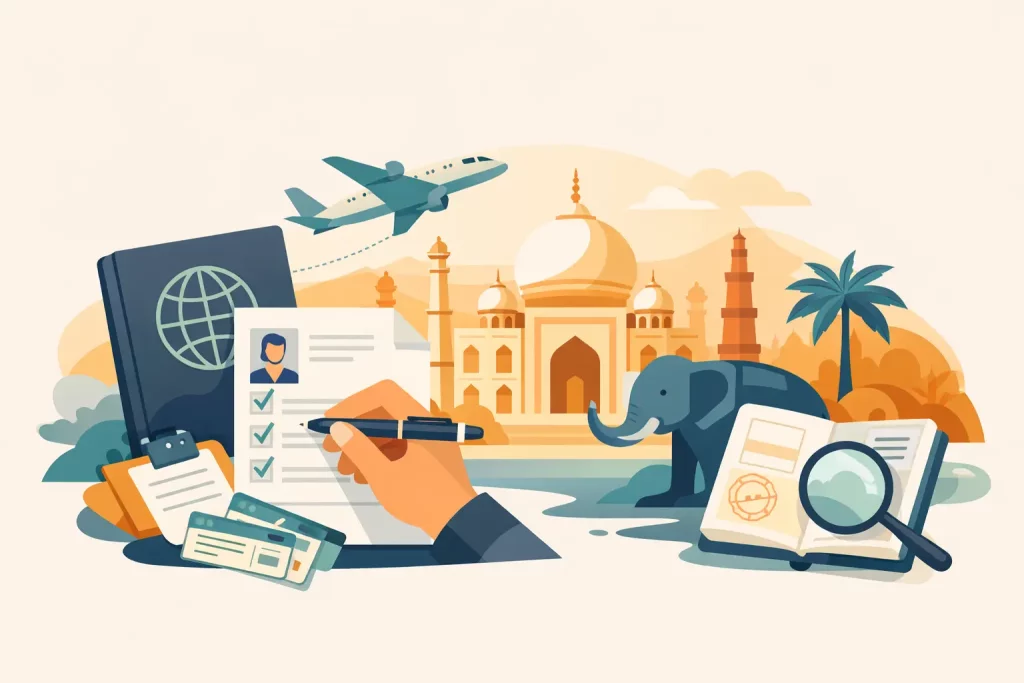 Hilfe beim Visumantrag für Indien