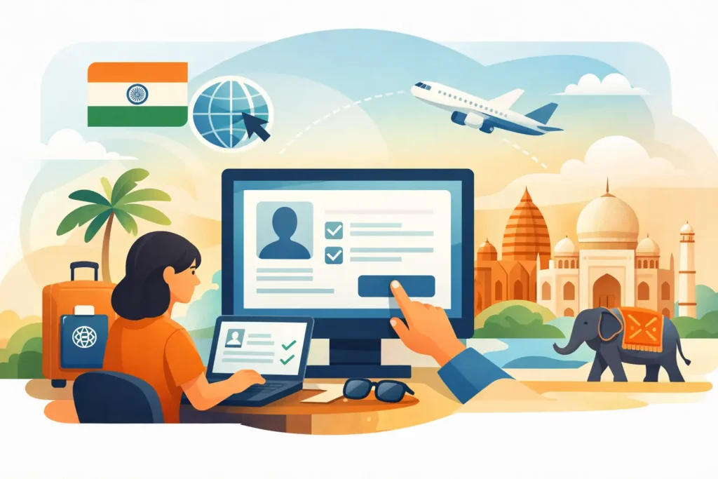 Indien Touristenvisum online Hilfe nutzen