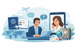 Visumservice mit telefonischer Beratung wählen