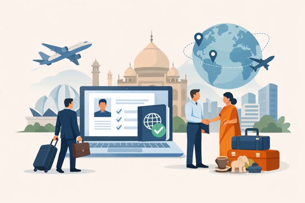 Indien E-Visum für Firmenkunden erklärt