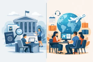 Staatliches Portal oder Visa-Assistenz?