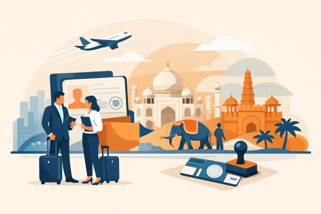Visumservice für Firmenreisen nach Indien