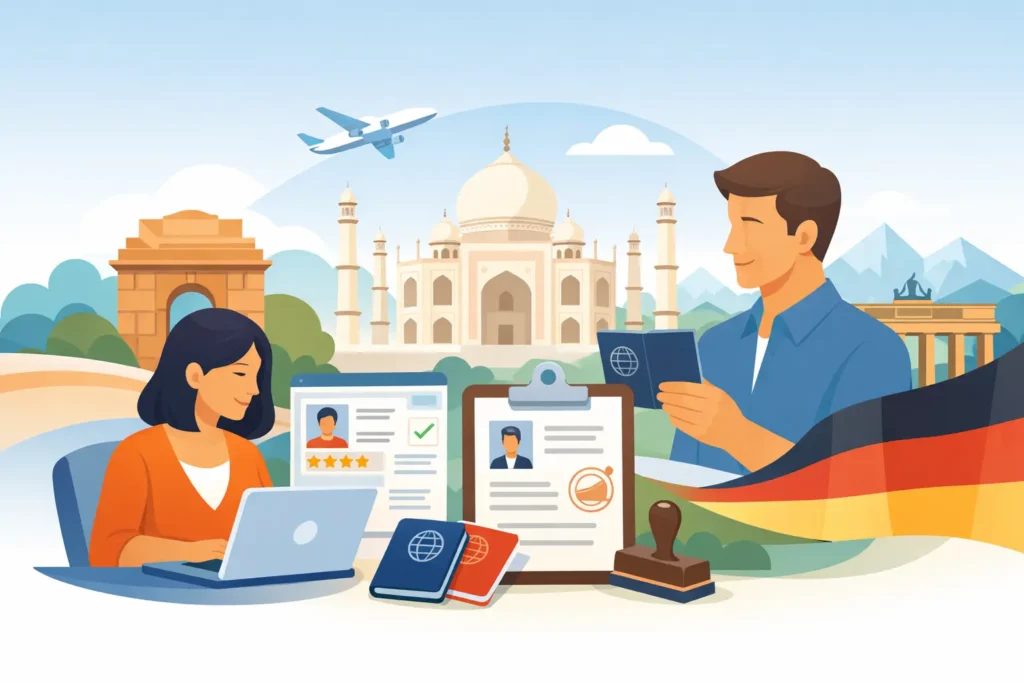 Indien Visumservice Bewertung in Deutschland